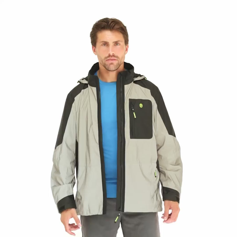lifestyle Men's Reflective Waterproof Hooded Jacket 2.0 video demo