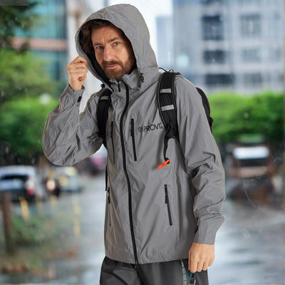 REFLECT360 Men's Reflective Waterproof Hooded Jacket