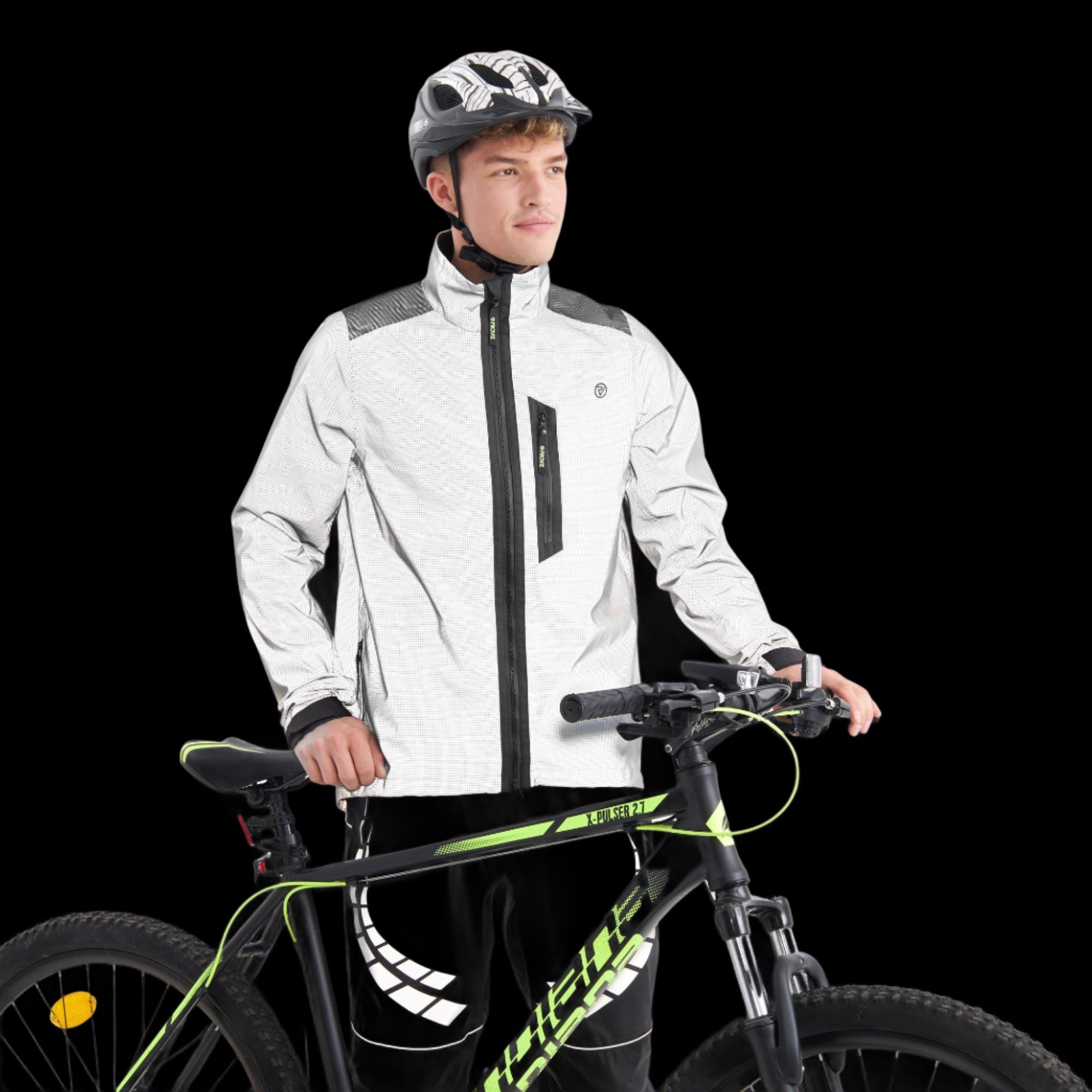 REFLECT360+ APEX Men's 100% Reflective Waterproof Cycling Jacket
