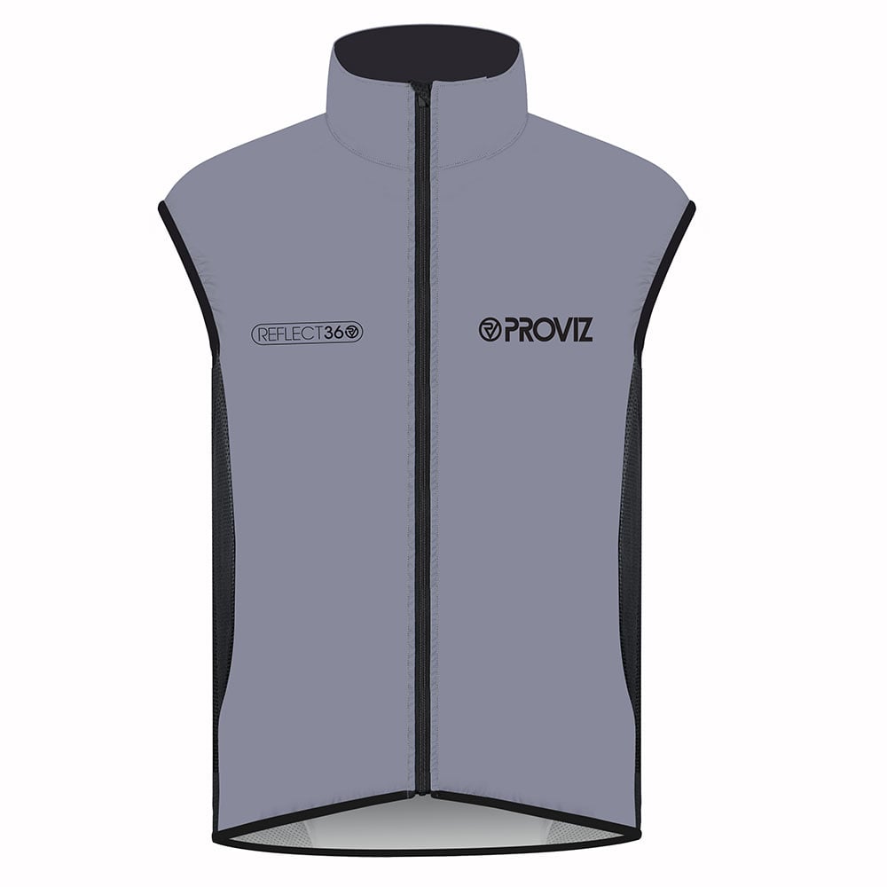 black cycling gilet