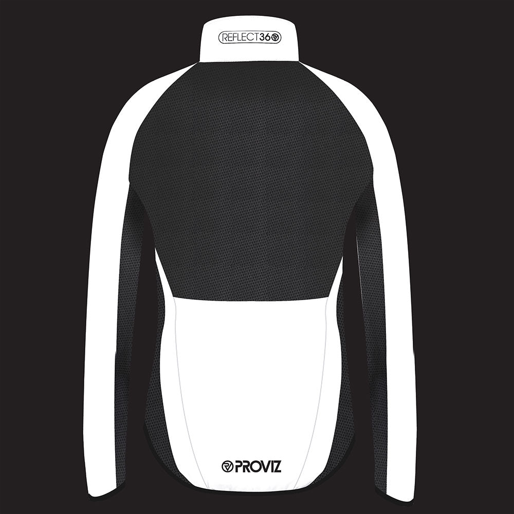 women's reflective waterproof cycling jacket