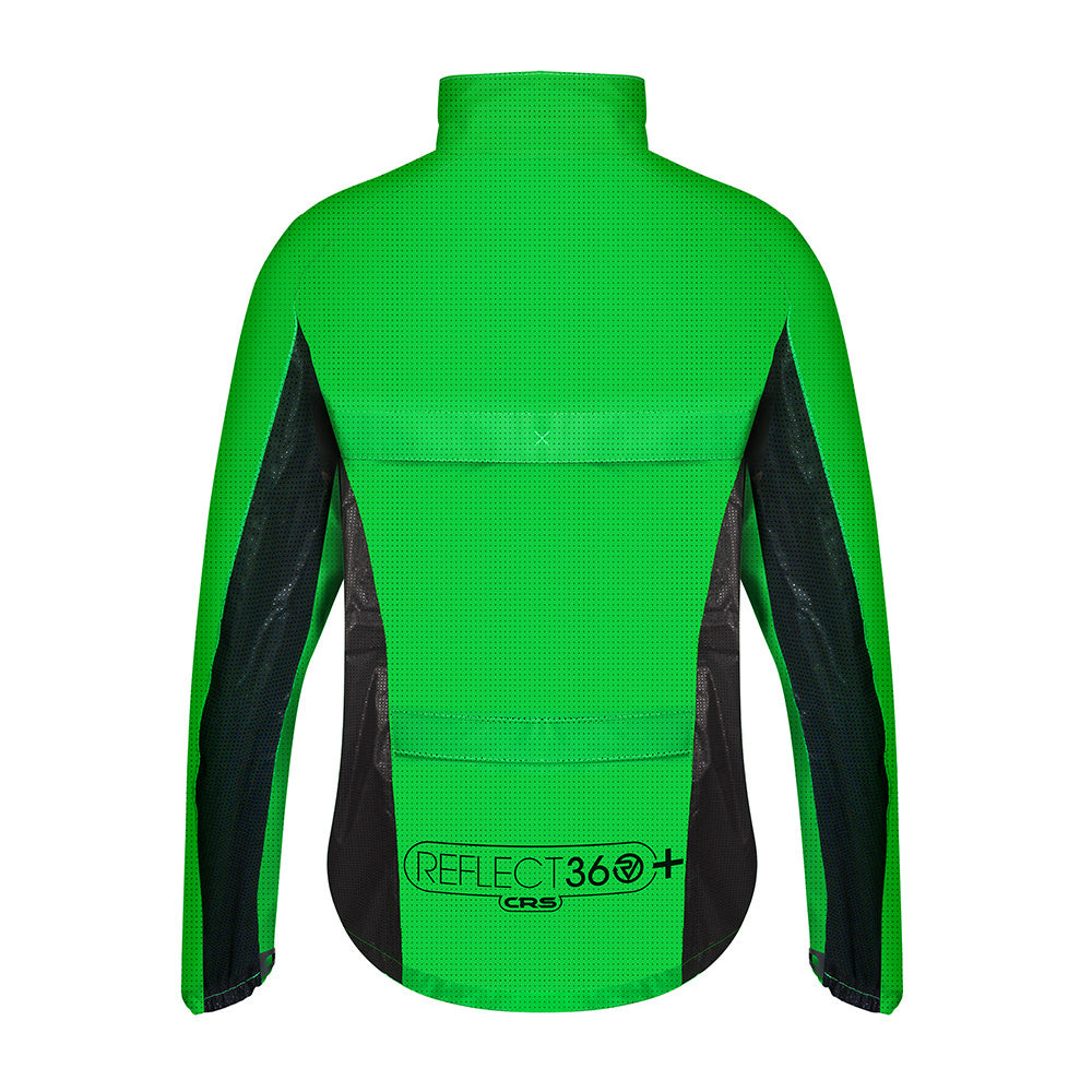 CRS Men's Fully Reflective & Enhanced Waterproof Cycling Jacket