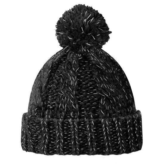 Children's Reflective Fleece Lined Bobble Beanie