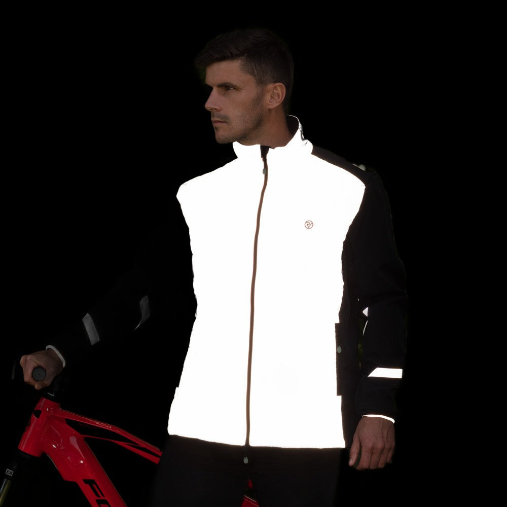 Men s Fully Reflective Commuter Cycling Jacket