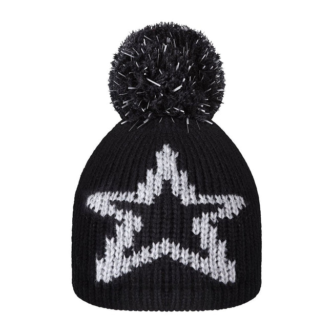 Children's Reflective Fleece Lined Star Beanie