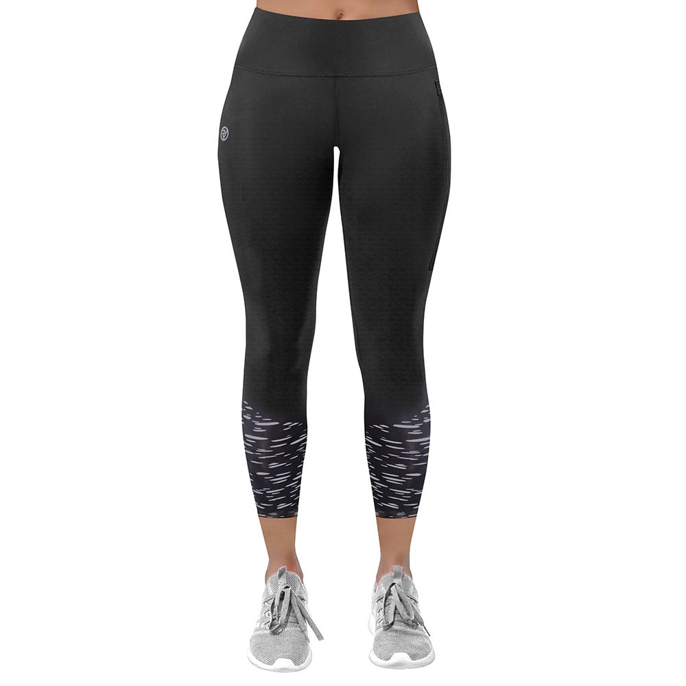 ON Running Women's 7/8 Running Tights Black Reflective Size Small $120 NEW