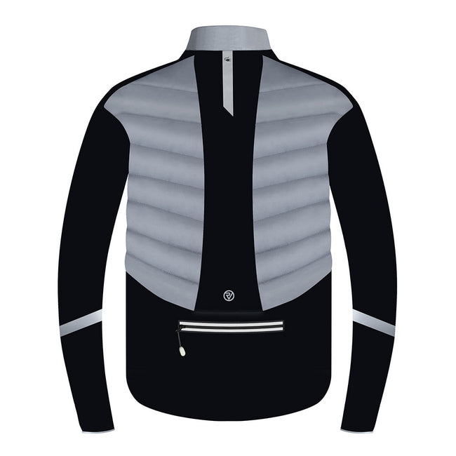 silver reflective cycling jacket