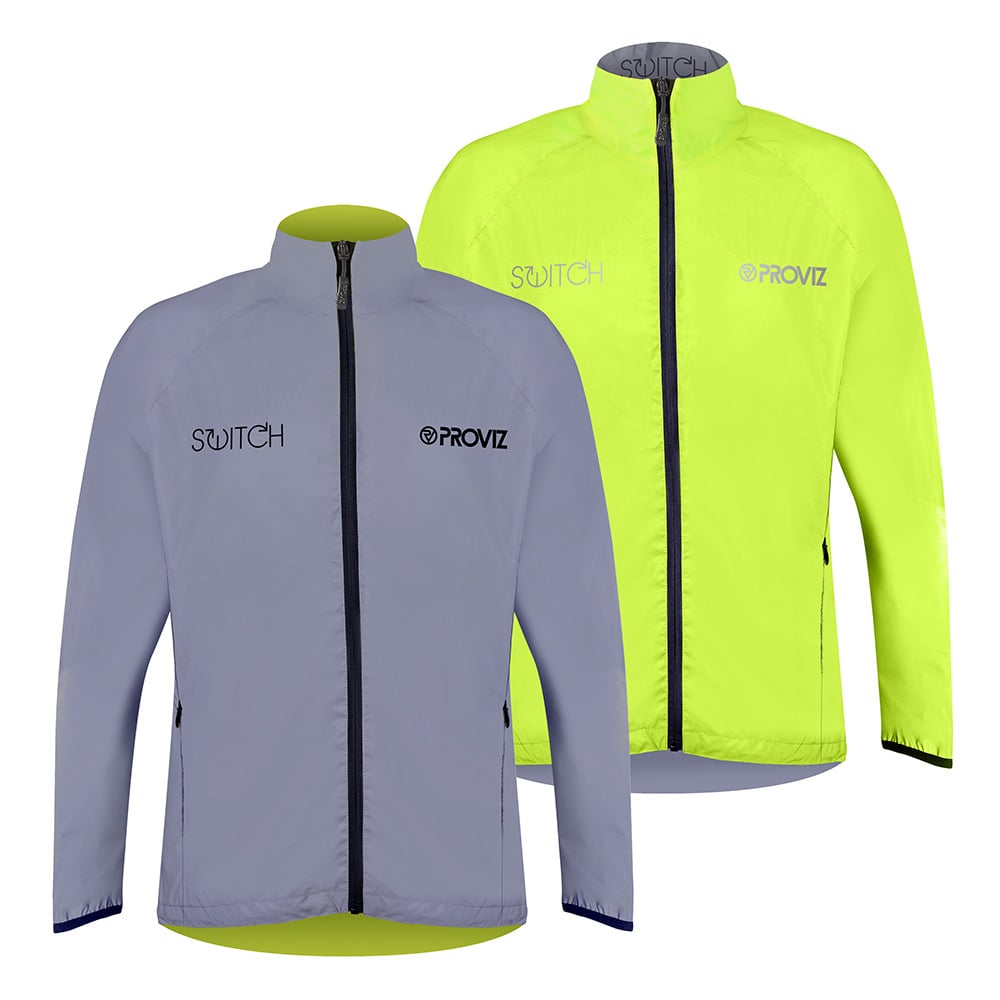 Switch Men's Reflective Reversible Cycling Jacket