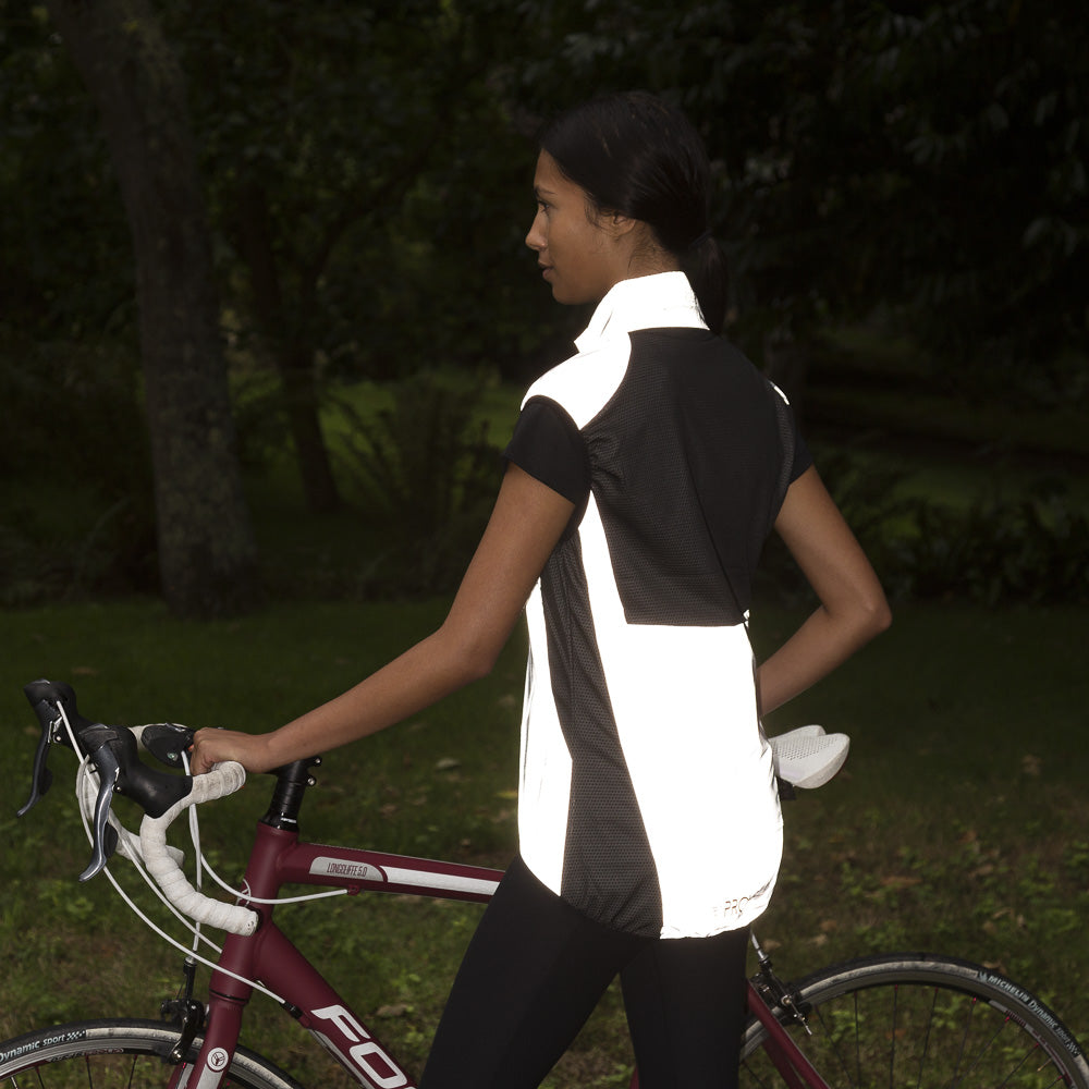 Proviz Damen Fahrrad Weste Reflect360+ Ärmellos Reflektierend Wind