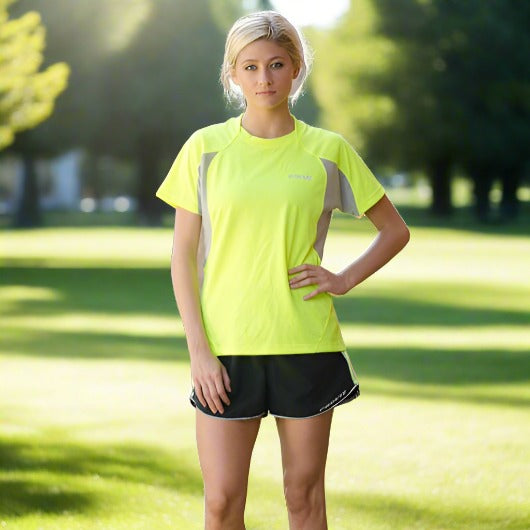Jlowesun Women's Gym Tops Ladies Sports Running T-Shirt, Short