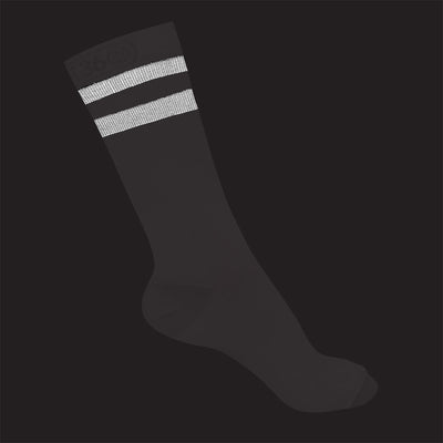 Reflective Mid Length Running Socks