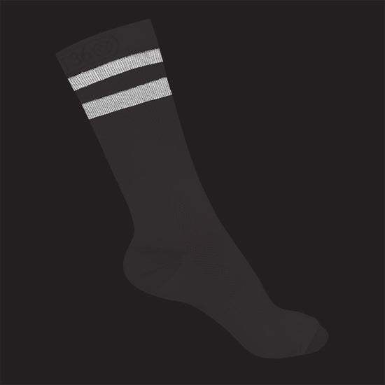 Reflective Mid Length Running Socks