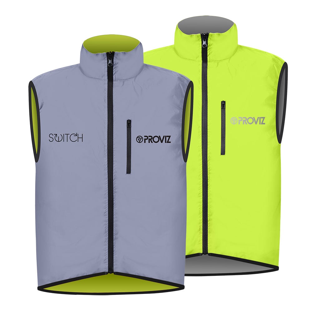 Men's Reflective Reversible Cycling Vest
