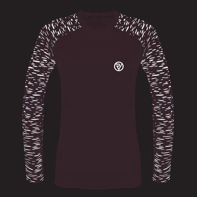 lifestyle Reflective Women's Long Sleeve Training Top lights on front