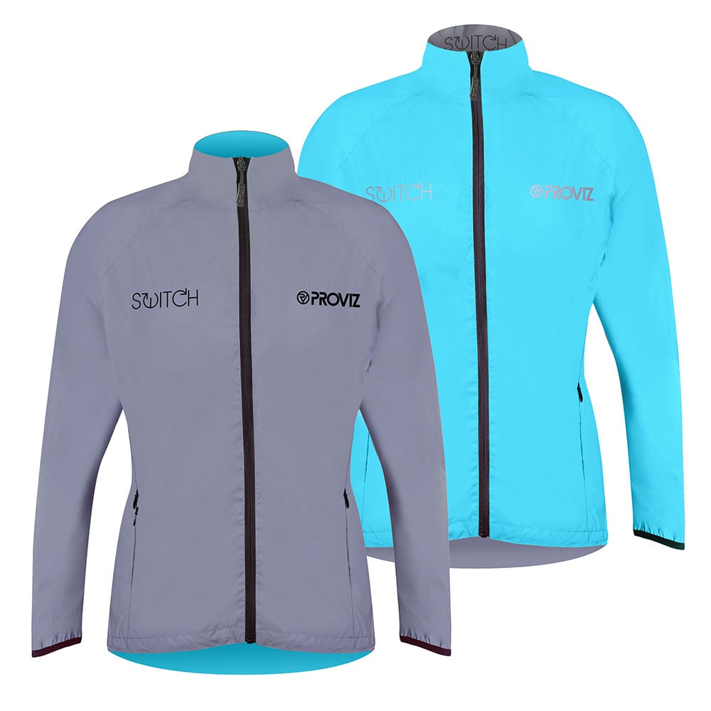 Switch Reflektierend Umkehrbare Radjacke für Frauen