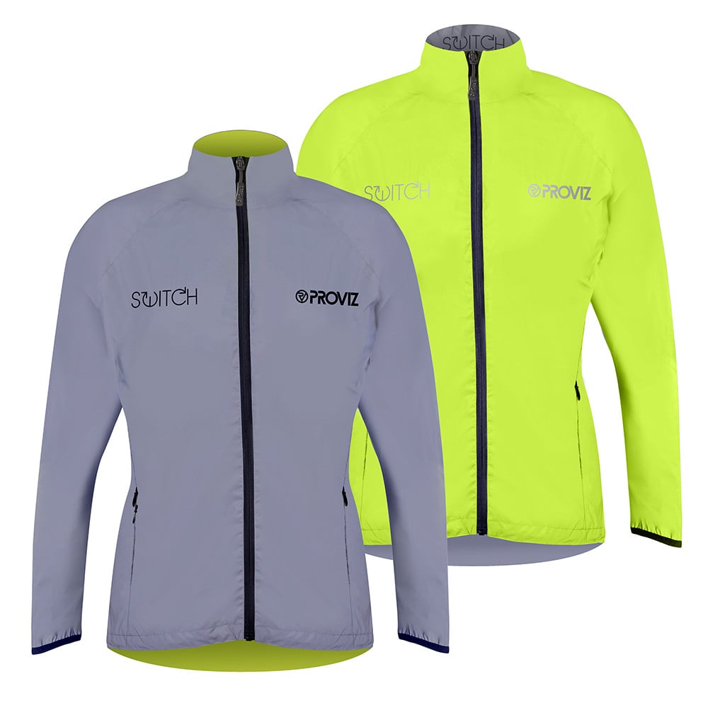 fahrradbekleidung reflektierend damen Switch Reflektierend Umkehrbare Radjacke für Frauen